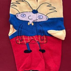 Hey Arnold! Football Head Character Novelty Crew Socks